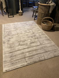 Prachtig groot vintage kleed vloerkleed carpet vaal licht grijs old look  stoer landelijk 230 x 160 cm