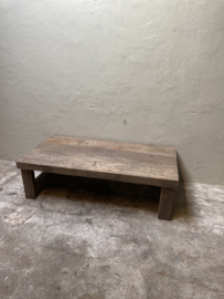 Vergrijsd houten salontafel landelijk strak 120 x 60 x H40 cm Texas SEP