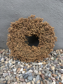 Leuke decoratieve natural krans kransje exotica rusty 30 cm