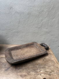 Unieke Houten dienblad naga schaal nr.S3