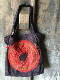 Hippe kleurrijke schoudertas van Ibiza bag vintage bohemian