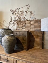 Groot vergrijsd houten wandpaneel landelijk sober vintage  80 x 80 cm hout wanddecoratie