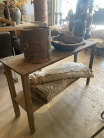 Vergrijsd houten Sidetable 140 cm stoer landelijk sober