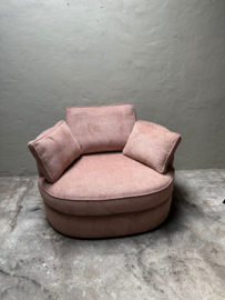 Urban Sofa Rosa Fauteuil roze stoffen bank lounge