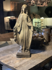 Grote Maria Mariabeeld beeld grijs beige
