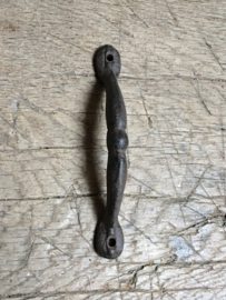 Zware kwaliteit gietijzeren deurknop handgreep zwart greep strak beugel handvat klink deurklink