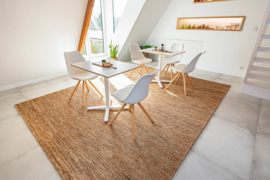 Vlakgeweven hennep naturel