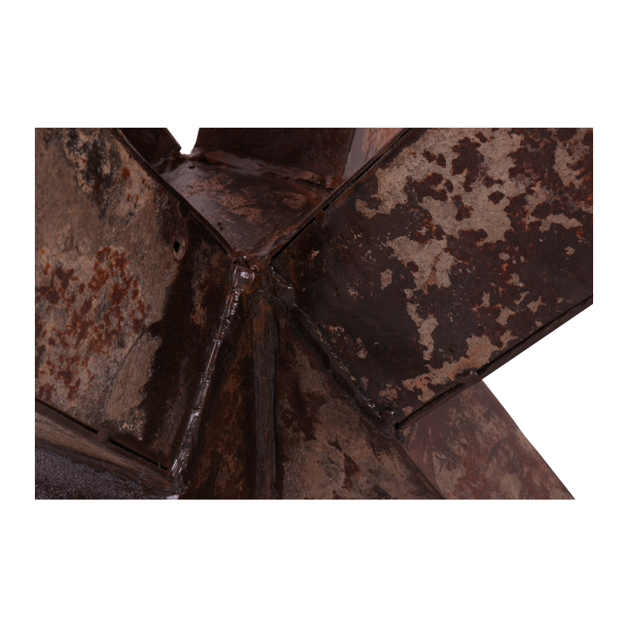 Grijs bruin metalen onderstel tafelonderstel 87 x 87 x H74 cm madras