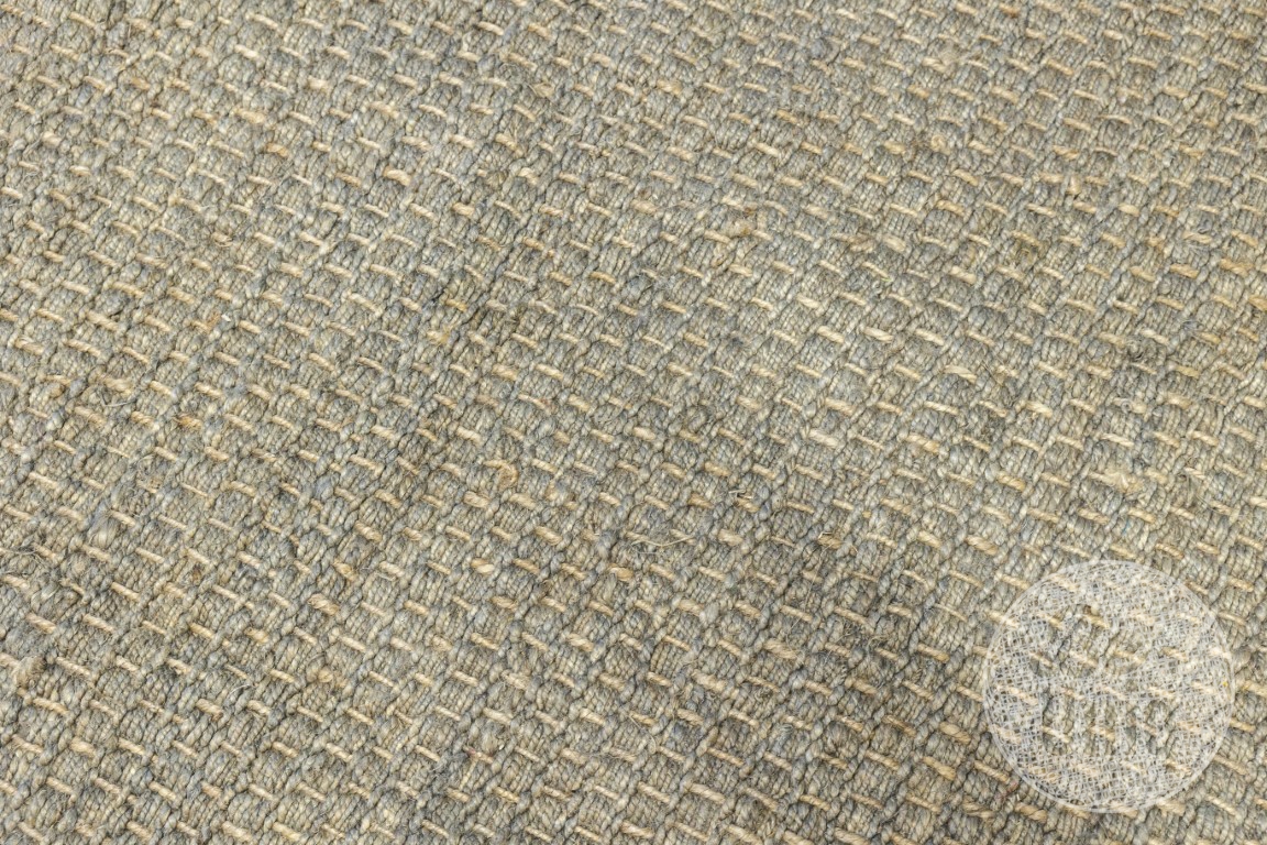 Nieuw grof handgeknoopt kleed tapijt vloerkleed 210 x 140 cm grey / naturel
