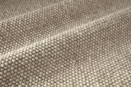 Groot vlakgewoven 100 % vervilt wol vloerkleed kleed carpet karpet beige 200 x 300 cm