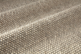 Loook Groot handgewoven 100 % vervilt wol vloerkleed kleed carpet karpet beige 140 x 200 cm