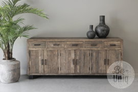 Stoer railway houten tv-meubel dressoir sidetable televisiekast kast 210 x 50 x H90 cm wandmeubel landelijk industrieel Bonn SEP