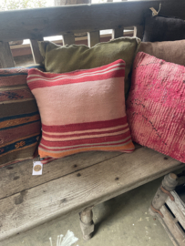 HOFFZ berber vintage kussenhoes kussen kussentje Ibiza hippie roze rose