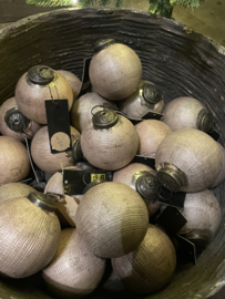 Prachtige rozé champagne kerstbal Ptmd