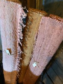 Vloerkleed loper 180 x 75 cm oud rose roze kleed tapijt plaid