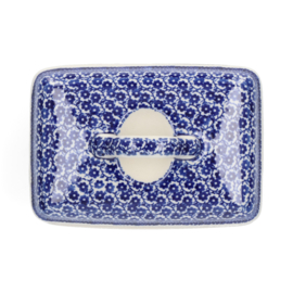 Bunzlau Castle Butter Dish Rectangular - Midnight Blue - boter boterkuip