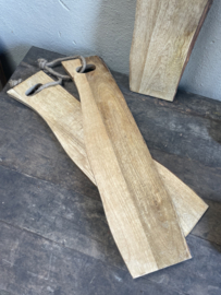 Stoere mango houten plank snijplank borrelplank broodplank hapjesplank kaasplank stronk