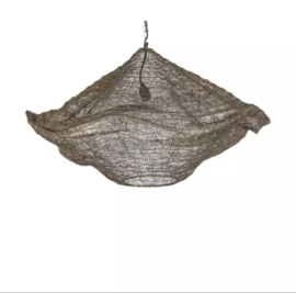PTMD Lailaa brass brass ceiling lamp metaal wavy L hanglamp brons goud