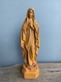 Brocant gietijzeren Mariabeeldje Maria beeldje gietijzer roest