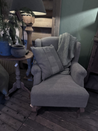 Prachtige stoffen Fauteuil bijzet stoel landelijk