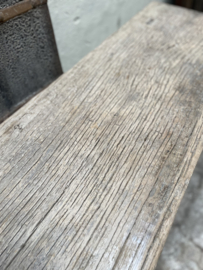 Prachtige oude vergrijsde houten Sidetable 186 cm  landelijk stoer wandtafel