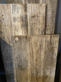 Stoere grove ruwe oude vergrijsd houten planken plank wandbekleding  200 x 50 x 2,5 cm truckwood Railway schap tafelblad blad werkblad