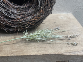 Imitatie lavendel lavender tak spray 66 cm decoratie tak groen