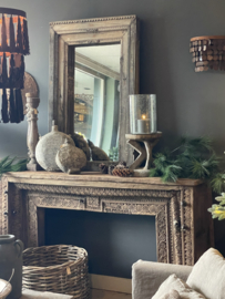 Hele gave oude houten Sidetable Voorzetschouw schouw haard wandmeubel schouw dressoir landelijk