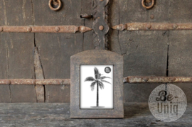 Vergrijsd houten fotolijst fotolijstje Toog L foto 21 x 30 cm landelijk stoer vintage