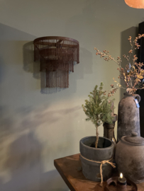 Stoere roest ijzeren wandlamp kettinglamp landelijk stoer industrieel  wandlampje
