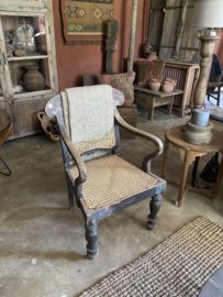 Originele oude houten stoel stoelen fauteuil stoer landelijk