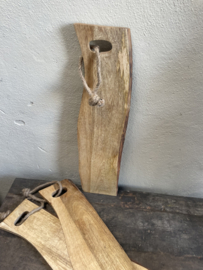 Stoere mango houten plank snijplank borrelplank broodplank hapjesplank kaasplank stronk