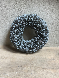 Bakuli wreath krans beukennootjes vergrijsd 30 cm grijs beuk landelijk dark grey wash