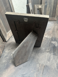 Oud houten Fotolijst fotolijstje sloophout  lijstje landelijk vintage doorleefd hout maat S