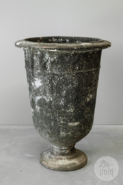 Megagrote Oude verweerde stenen pot bloempot tuinvaas terracotta bloembak kruik landelijk stoer shabby verweerd 80 x 58 cm