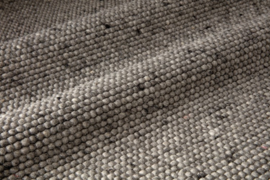 Groot handgewoven 100 % vervilt wol vloerkleed kleed carpet karpet grey 140 x 200 cm