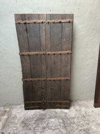 Prachtige grote oude houten deur poort wandpaneel wanddecoratie landelijk stoer 170 x 89 cm