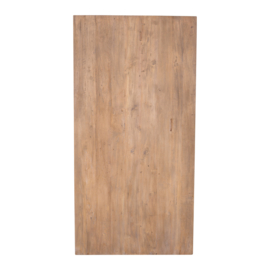 Los teak teakhouten tafelblad blad 160 x 80 x 3 cm houten tafelblad werkblad landelijk Hugo