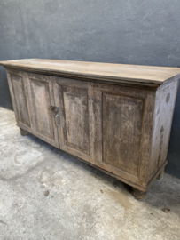 Groot origineel oud dressoir toonbank uniek item kast sidetable vakkenkast wijnkast vakken keukeneiland keukenblok landelijk stoer industrieel vintage