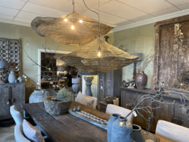 PTMD Lailaa brass brass ceiling lamp metaal wavy L hanglamp brons goud