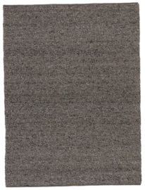 Groot vlakgewoven 100 % vervilt wol vloerkleed kleed carpet karpet charcoal 200 x 300 cm