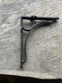 Bruin metalen steun hoekijzer plankemdteun schapdrager middel Small 18 x 14,5 cm