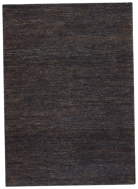 Groot vlakgewoven 100 % hennep vloerkleed kleed carpet karpet charcoal 250 x 350 cm