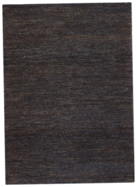 Groot vlakgewoven 100 % hennep vloerkleed kleed Loook carpet karpet charcoal 140 x 200 cm
