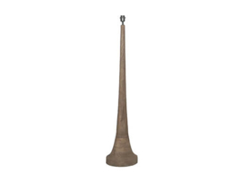 Stoere bruine houten vloerlamp 130 cm landelijk hotel chique stoer robuust umber