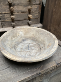 Orginele oude vergrijsd houten schaaltjes bordje bord bordjes plate bakjes schaaltje bakje stoer landelijk