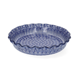 Bunzlau Castle Pie Dish Wide Edge - 1610 ml - Lace