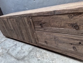 Stoer truckwood houten televisiekast televisiemeubel tv kast dressoir landelijk stoer industrieel 160 x 45 x 85 cm