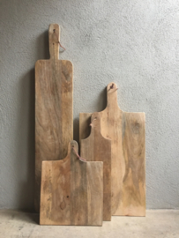 Stoere landelijke oude houten broodplank snijplank 70 cm landelijk stoer oud hout kaasplank