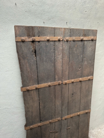 Prachtige grote oude houten deur poort wandpaneel wanddecoratie landelijk stoer 170 x 89 cm